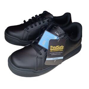 Tredsafe Womens 7 Slip Resistant Shoes Black Anti Fatigue Dreamcell